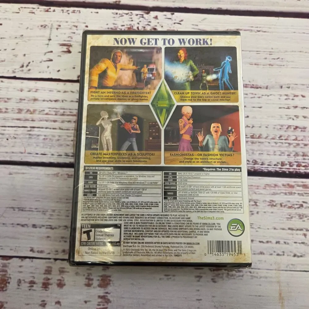 The Sims 3 Ambitions Expansion Pack PC Mac New Sealed